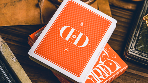 Smoke & Mirrors V9 (Orange Edition) Playing Cards by Dan & Dave - Image 3