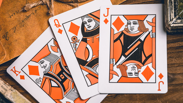Smoke & Mirrors V9 (Orange Edition) Playing Cards by Dan & Dave - Image 4