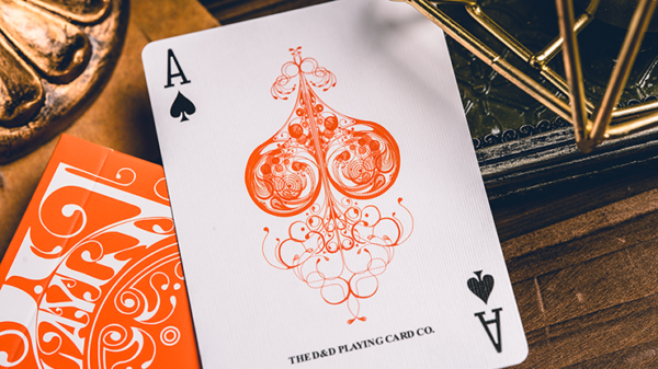 Smoke & Mirrors V9 (Orange Edition) Playing Cards by Dan & Dave - Image 5