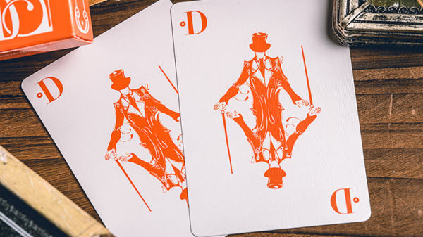 Smoke & Mirrors V9 (Orange Edition) Playing Cards by Dan & Dave - Image 6