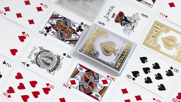 Bicycle Metalluxe Silver Playing Cards by US Playing Card Co. - Image 2