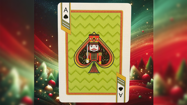 Bicycle Nutcracker (Green Gilded) Playing Cards - Image 2