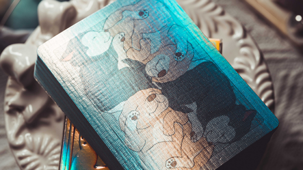 Holographic Naughty Dog and Liquid Cat Set Playing Cards by 808 Magic and Bacon Playing Card - Image 3
