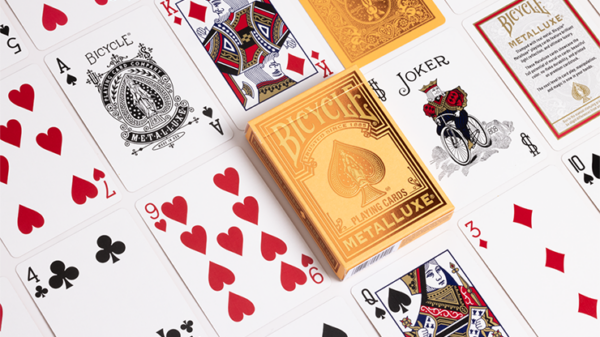 Bicycle Metalluxe Orange Playing Cards by US Playing Card Co. - Image 2