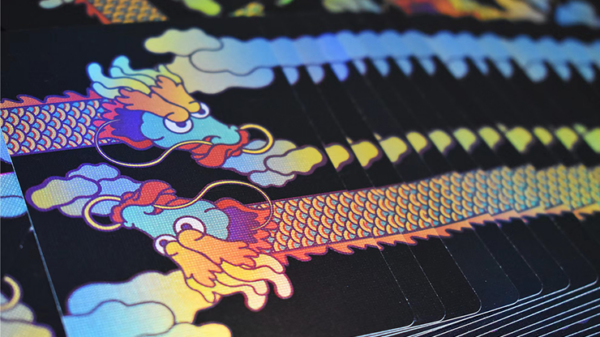 The King of Dragon (Holographic) Playing Cards - Image 2
