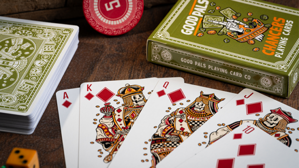 Chancers V3 Green (Marked) Playing Cards by Good Pals - Image 2