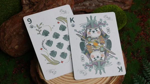 Samurai Otter Playing Cards - MIZU Edition (Standard blue) Playing Cards - Image 5