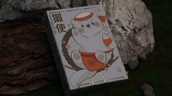 Samurai Otter Playing Cards - Hono Edition (Standard red) Playing Cards - Image 2