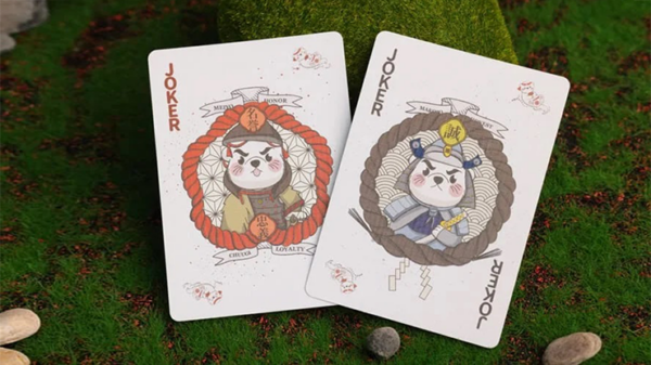 Samurai Otter Playing Cards - Hono Edition (Standard red) Playing Cards - Image 3