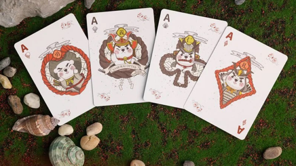 Samurai Otter Playing Cards - Hono Edition (Standard red) Playing Cards - Image 6