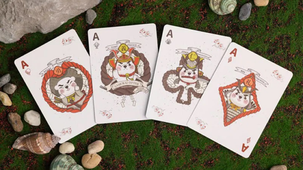 Samurai Otter Playing Cards - Bushido Edition (Scarlet) Playing Cards - Image 4