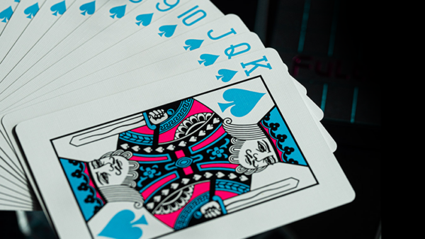FULTONS Arcade TRON Edition Pink and Blue Foil Playing Cards - Image 4