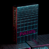 FULTONS Arcade TRON Edition Pink and Blue Foil Playing Cards