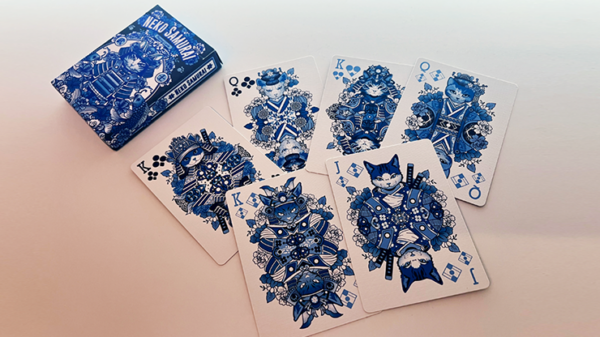 Neko Samurai (Blue) Playing Cards - Image 3