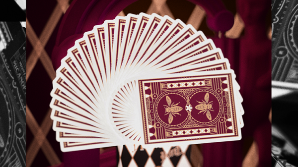 Montauk Hotel Burgundy Playing Cards by Gemini - Image 3
