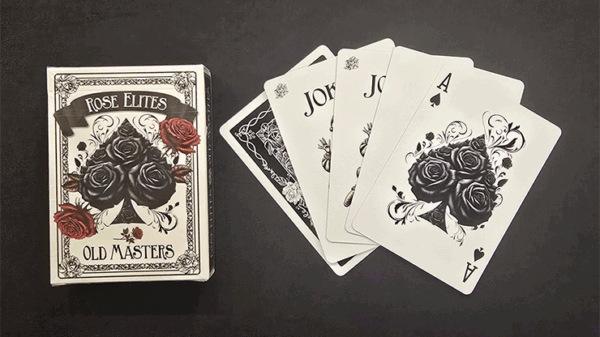 Rose Elites - Old Masters (Black) Marked Deck Playing Cards - Image 2