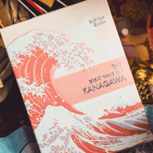 The Great Wave off Kanagawa V3 (Autumn Maple / Peachy Pink) Playing Cards