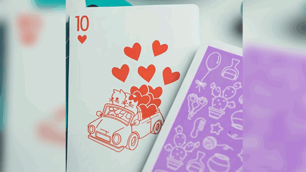 Diary of Kitten and Puppy - Kitten Purple Edition Playing Cards - Image 4