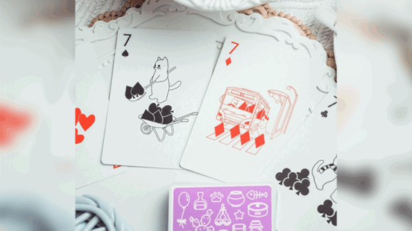 Diary of Kitten and Puppy - Kitten Purple Edition Playing Cards - Image 5