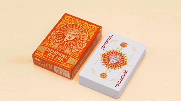 Sun God Greek Mythology Themed Orange Edition Playing Cards - Image 2