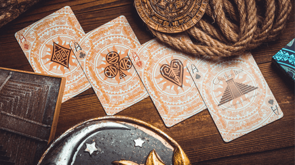 Maya 2 Deck set (Moon and Sun) Playing Cards - Image 3