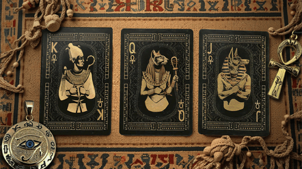 Egypt Mythology Black Edition (Green, Nile) Playing Cards - Image 2