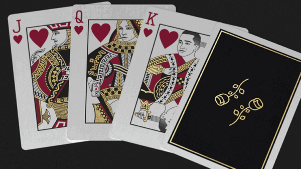 Gold Foil Black Roses Casino Playing Cards - Image 5