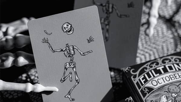 FULTONS OCTOBER TOMBSTONE GREY PLAYING CARDS - Image 2