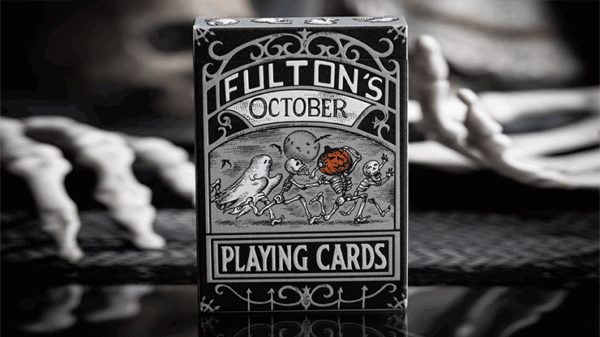 FULTONS OCTOBER TOMBSTONE GREY PLAYING CARDS